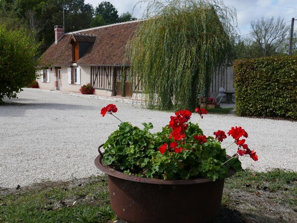 Exterior - Charming Rustic Cottage with Private Terrace and Pet Allowed (Cour-Cheverny)