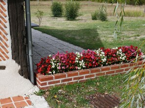 Property grounds - Charming Rustic Cottage with Private Terrace and Pet Allowed (Cour-Cheverny)