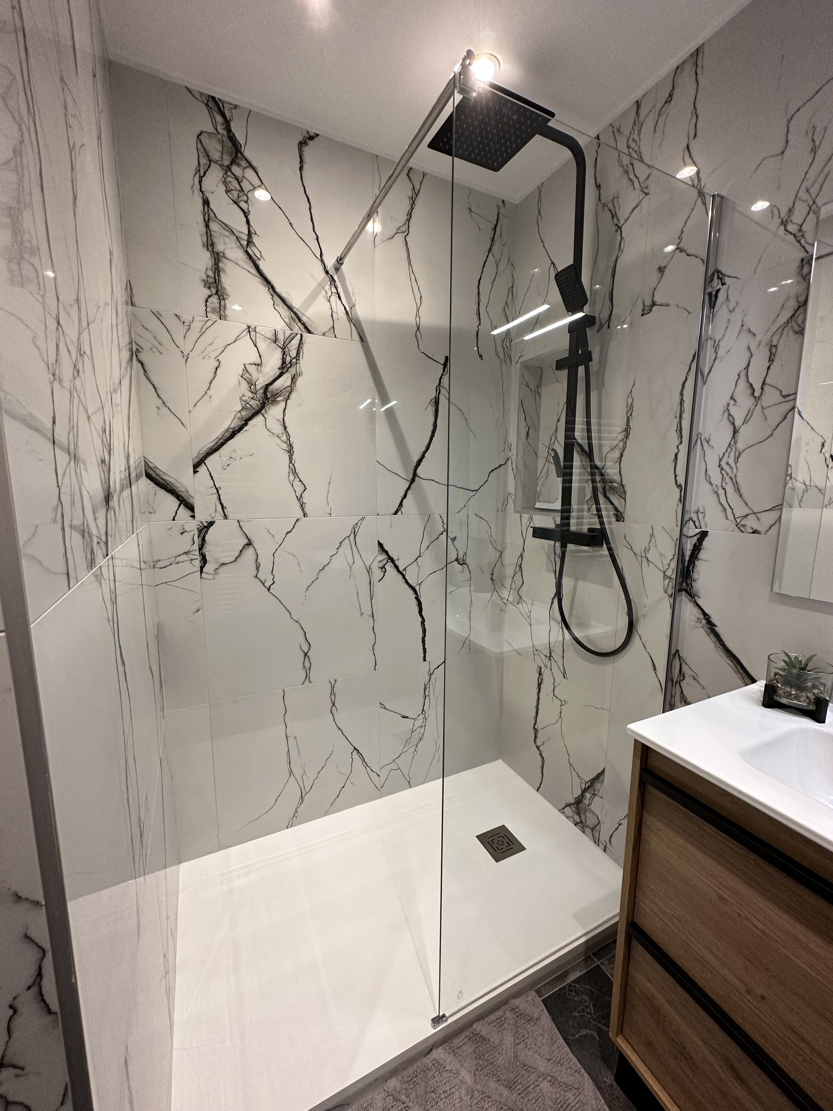 Regadera, amenidades de baño gratuitas, secadora de cabello, toallas 