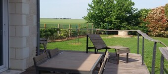 Charming rural cottage in Houssay, with terrace and fireplace