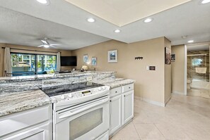 Fridge, microwave, oven, stovetop - Updated and contemporary ground floor corner unit! (St. Augustine)