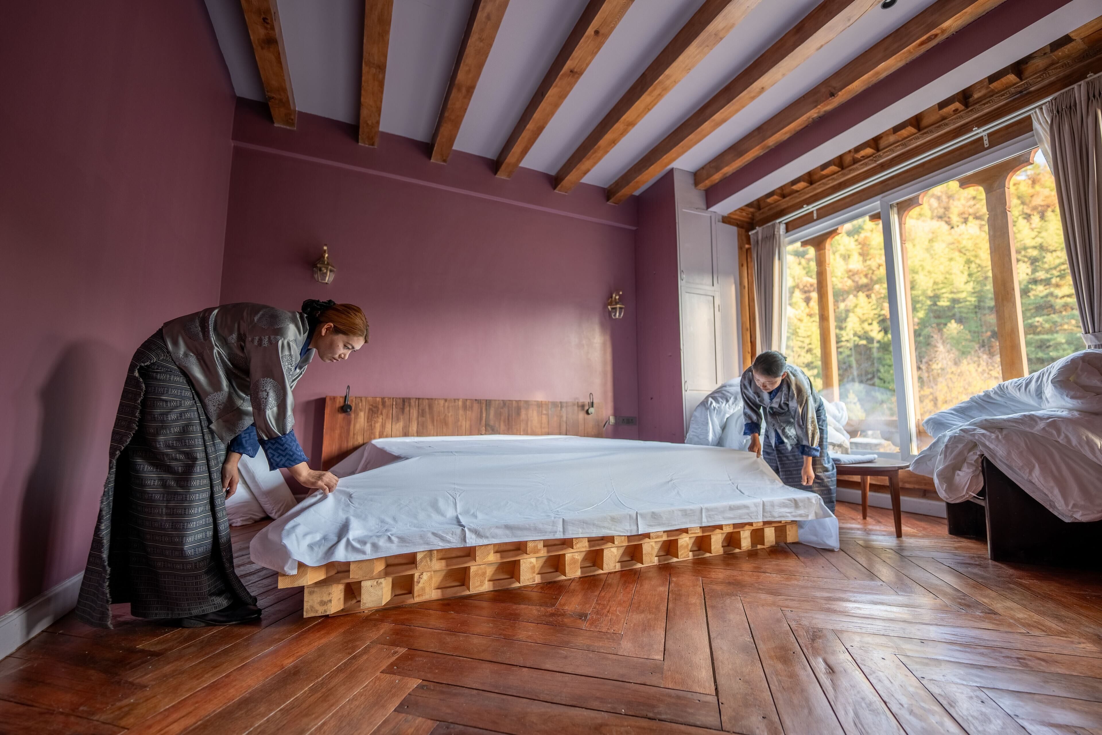 Deluxe-Zimmer, Bergblick | Badezimmer | Duschwanne, Regendusche, kostenlose Toilettenartikel, Haartrockner