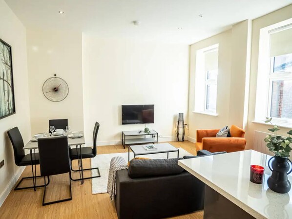 Apartment | Living area - City Chic Christchurch 2BR Apartments by Sojo Stay (Ipswich)