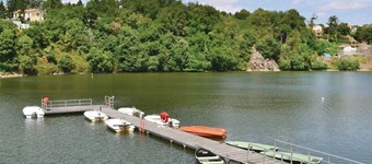 Spacious holiday home with heated swimming pool and outside space.