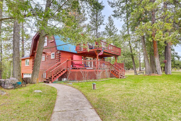 Exterior - Secluded Bigfork Cabin w/ Yard & Fire Pit! (Bigfork)