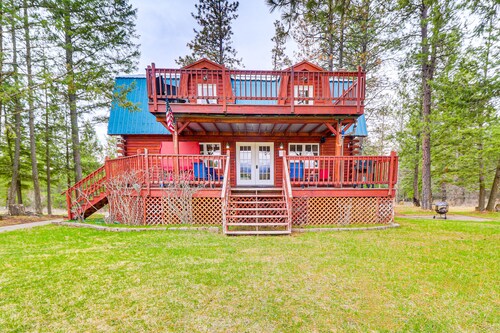 Secluded Bigfork Cabin w/ Yard & Fire Pit!