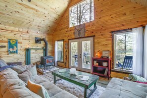 House (1 Bedroom) | Interior - Secluded Brevard Cabin w/ Private Waterfall! (Brevard)