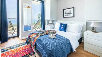 Apartment, Sea View-OLIVE | 1 bedroom, premium bedding, desk, laptop workspace