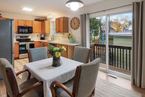Fridge, microwave, oven, stovetop - Cozy Condo with Garden Patio - One month minimum stay (Traverse City)