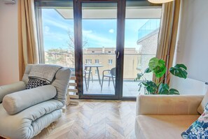 Appartement | 1 chambre, rideaux occultants, fer et planche à repasser, Wi-Fi gratuit