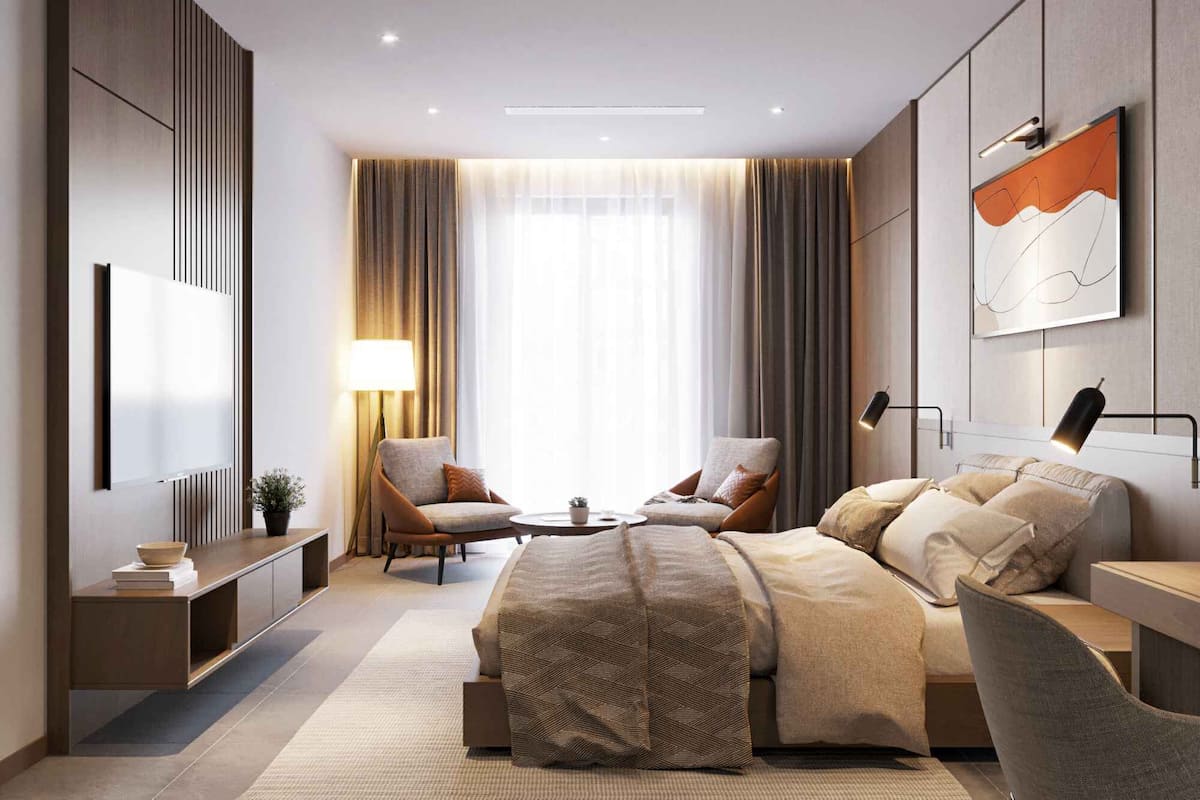 Superior Double Room, 1 Bedroom, City View | Premium bedding, memory-foam beds, desk, laptop workspace