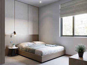 标准双人房, 1 间卧室, 城市景观 | 高档床上用品、记忆海绵床垫、特色装修、特色家居