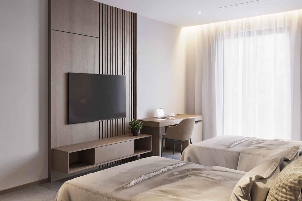 Deluxe Double or Twin Room | Premium bedding, memory-foam beds, desk, laptop workspace