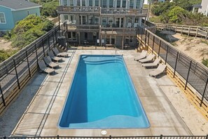 Pool - Sea Glass (A) Upscale Beachfront Retreat & Pool - 5BR (Emerald Isle)