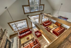 Luxury Chalet, Multiple Bedrooms, Mountain View | Living area