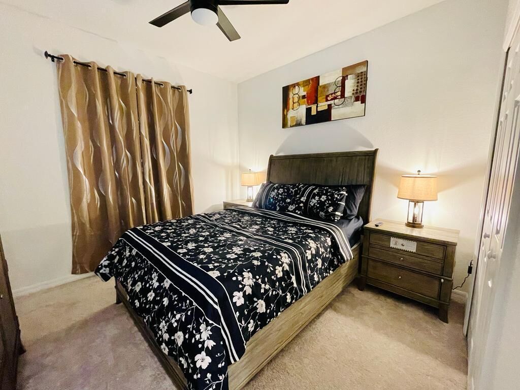 2 bedrooms, iron/ironing board, WiFi, bed sheets