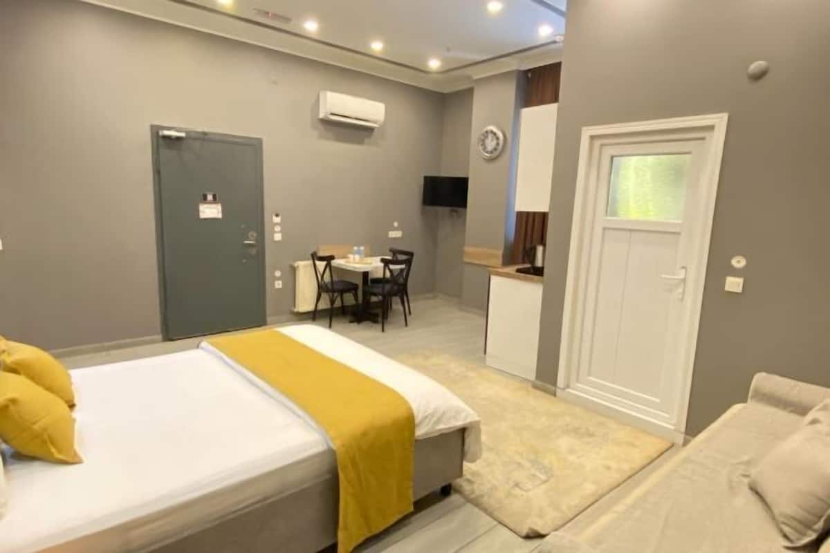 1 habitación y ropa de cama de alta calidad