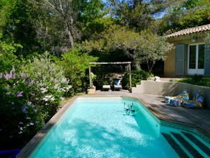 Outdoor pool - Sous L'olivier Avec Piscine Privative (Buisson)