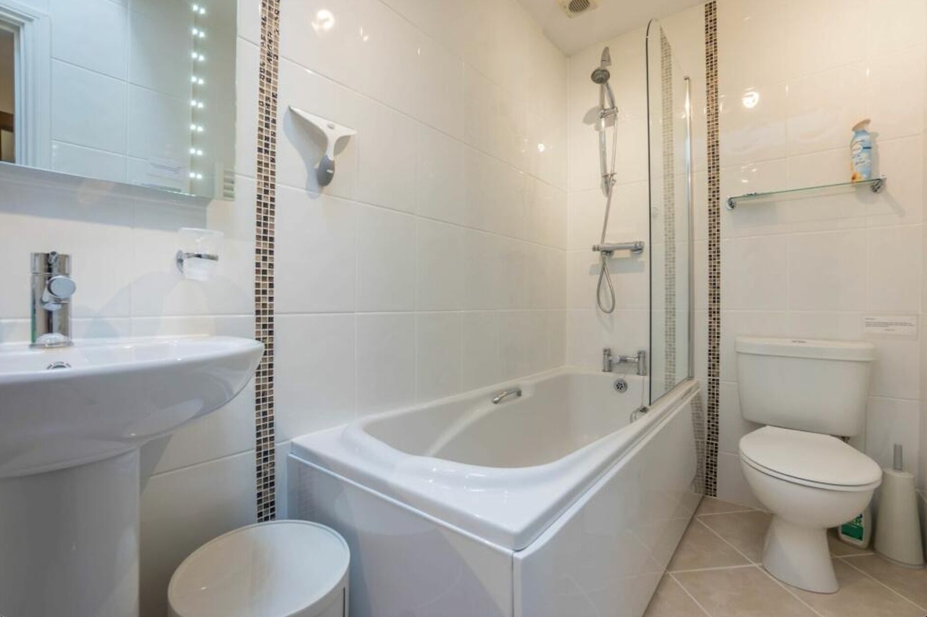 Hair dryer, towels, toilet paper