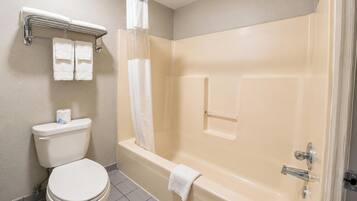 Free toiletries, hair dryer, towels