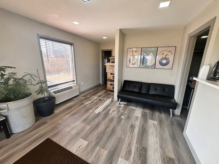 Sitteområde i lobbyen