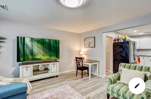 Smart TV, fireplace, table tennis