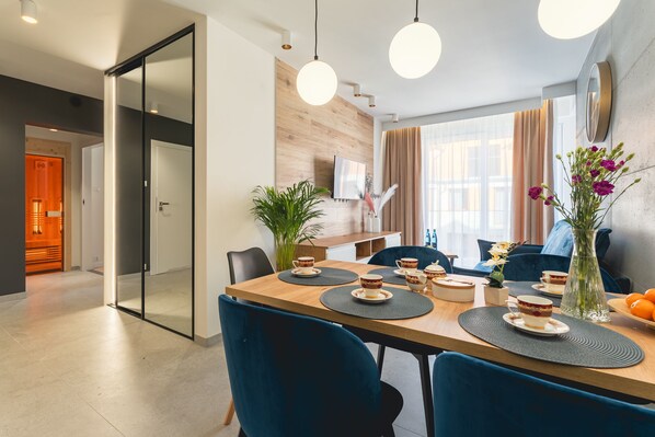 Dining - Apartamenty w Karkonoszach - Apartament Royal Blue (Karpacz)