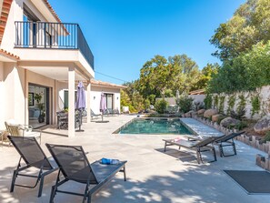 A heated pool