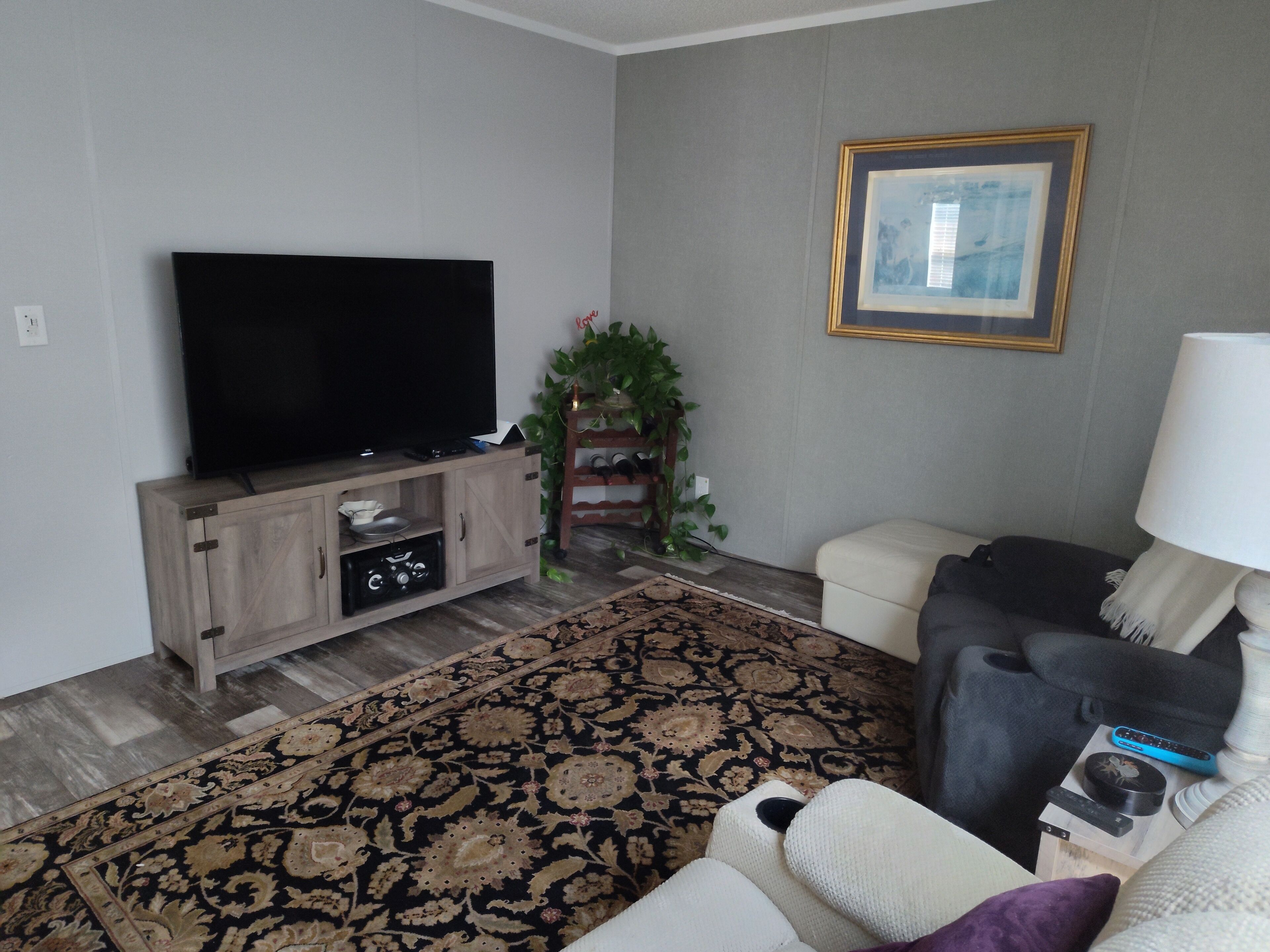 Smart TV, chimenea y videojuegos 