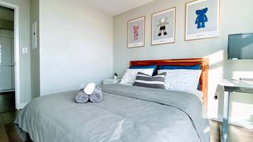 1 chambre, fer et planche à repasser, Wi-Fi, literie fournie