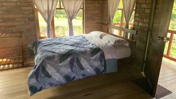 Family Cabin, Multiple Beds, Balcony, River View | 1 bedroom, down duvets, desk, laptop workspace