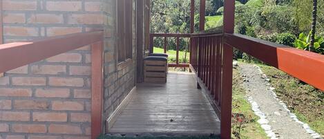 Family Cabin, Multiple Beds, Balcony, River View | Terrace/patio