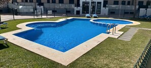 A heated pool