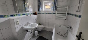 Hair dryer, towels