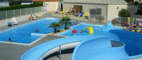 A heated pool