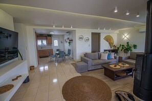 Smart TV, books - RENOVATED HOUSE WITH UNLIMITED VIEW - A MAGICAL LANDSCAPE IN NATURE (Stironas)