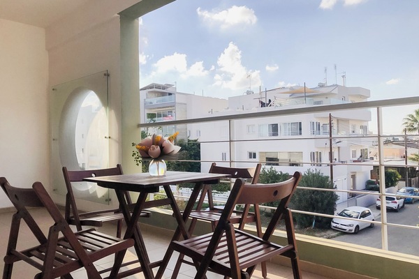 Outdoor spacious balcony.