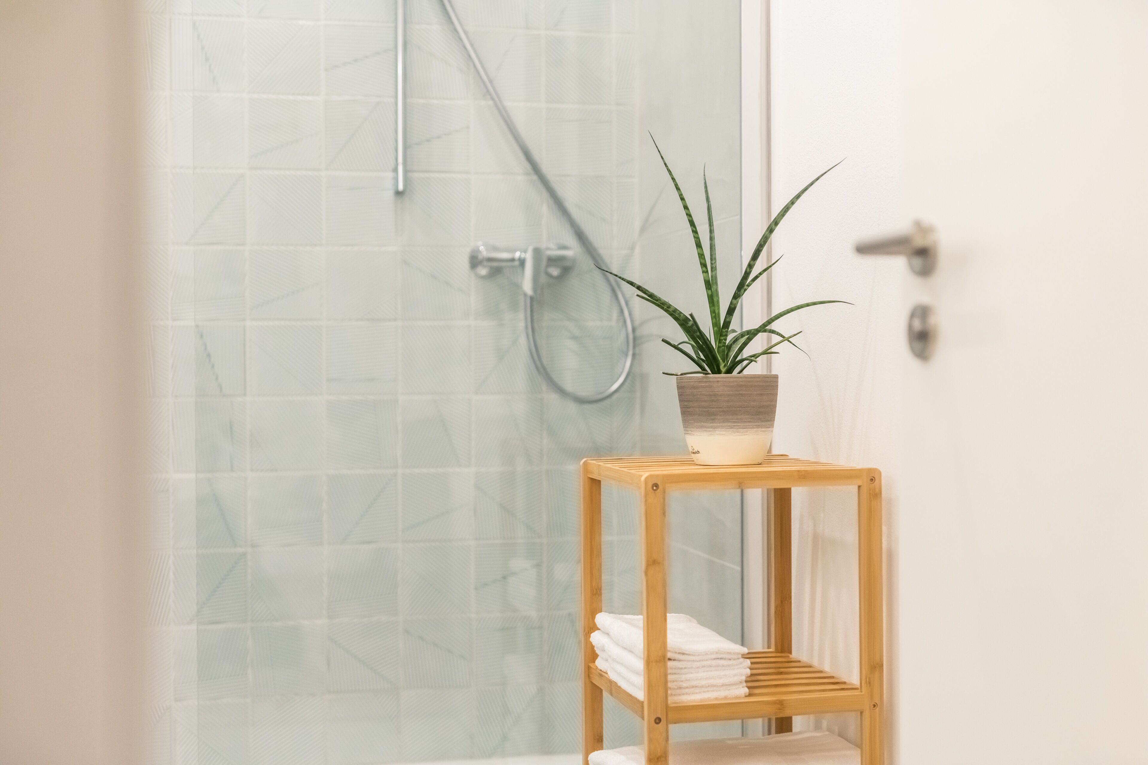 Dusche, kostenlose Toilettenartikel, Haartrockner, Hausschuhe