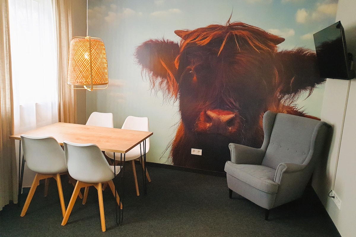 Appartement | Woonruimte | Een 40-inch smart-tv met digitale zenders