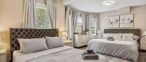 4 habitaciones, escritorio, wifi gratis y ropa de cama