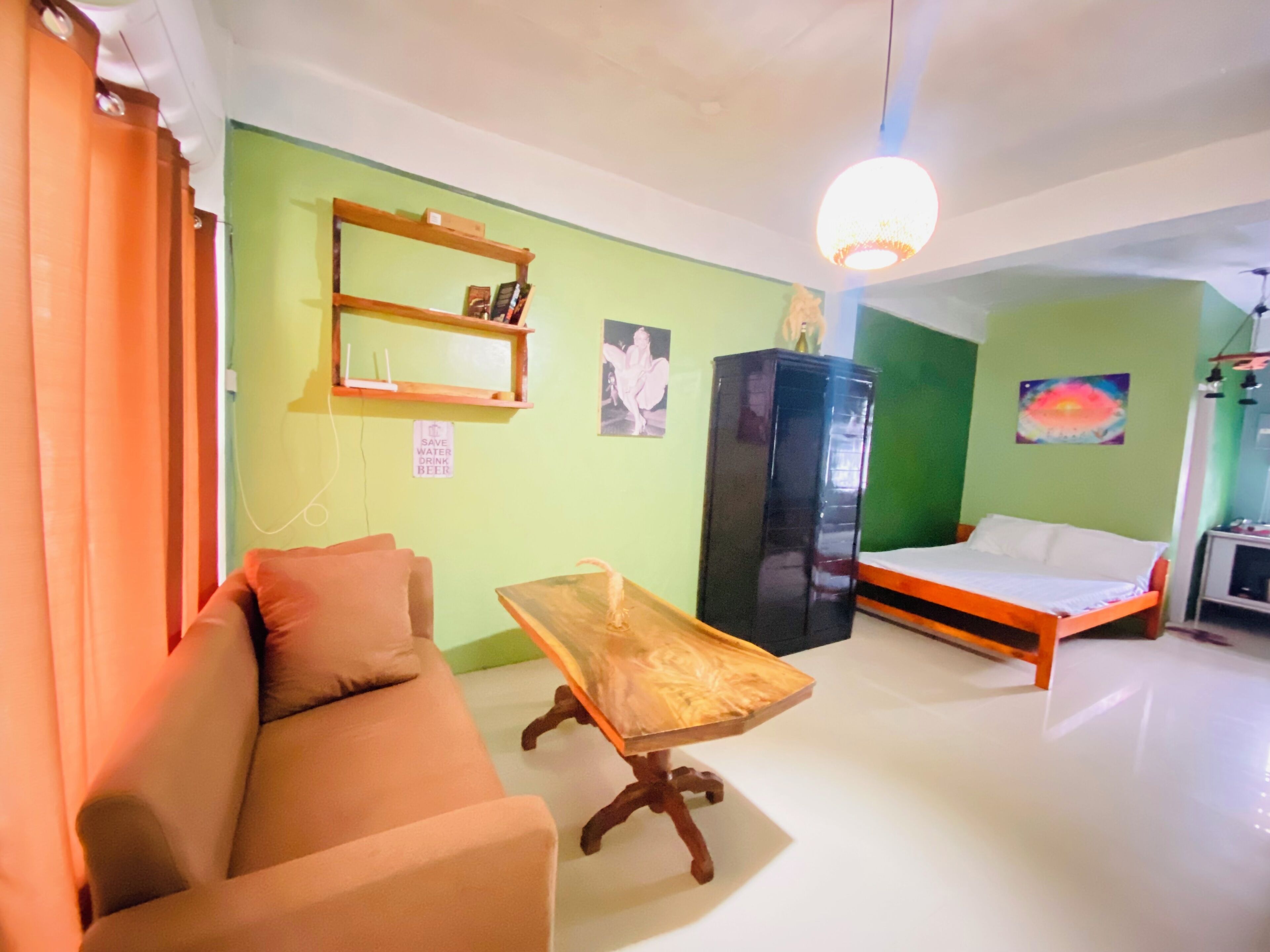 1 bedroom, individually furnished, desk