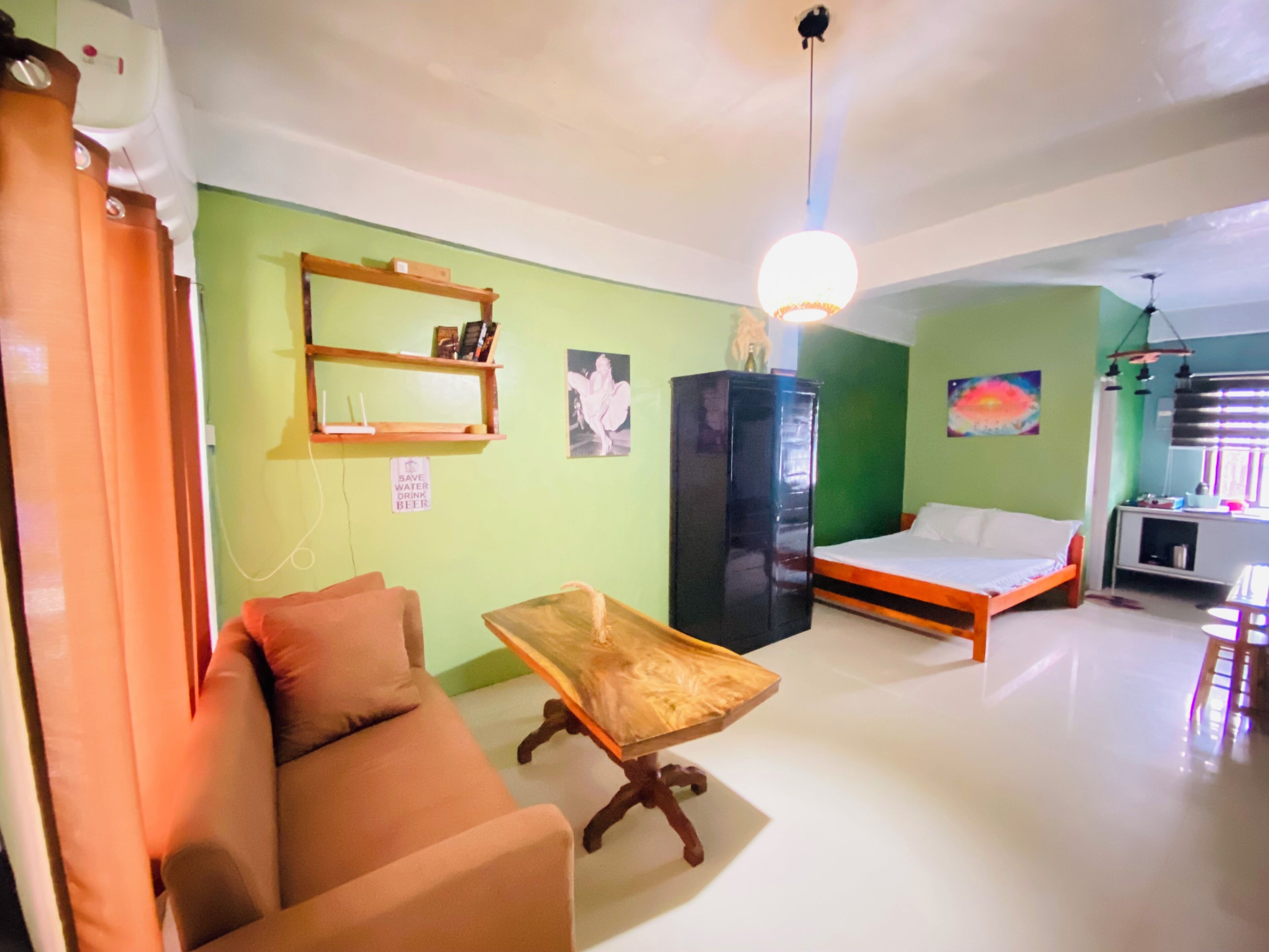 1 bedroom, individually furnished, desk