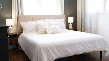 4 chambres, bureau, Wi-Fi gratuit, draps fournis