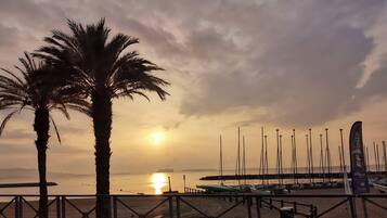 Ligstoelen, strandlakens