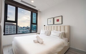 华丽公寓, 3 间卧室, 阳台, 城市景观 | 客房景观