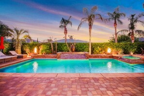 A heated pool