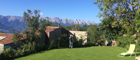 Vue depuis lâhĂ©bergement