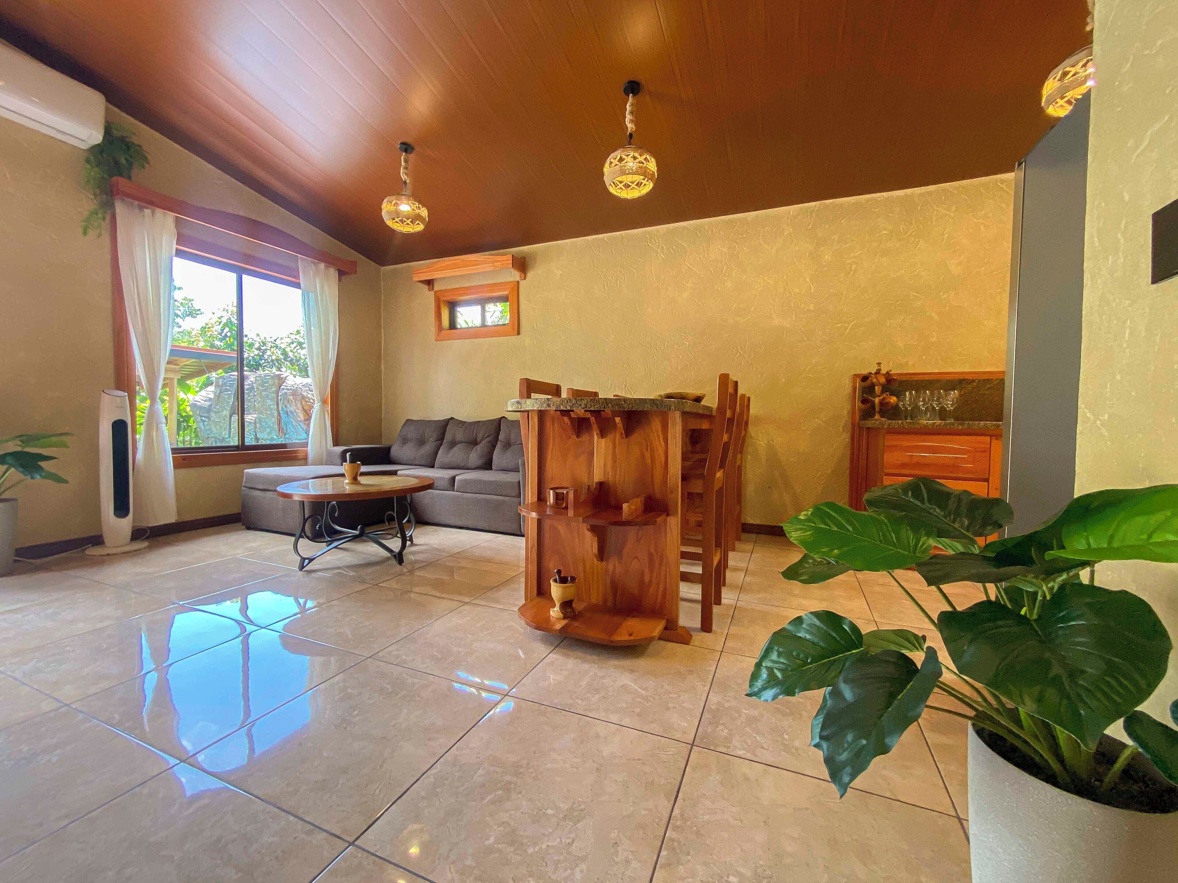 Luxury Villa, 2 Bedrooms | Living area | 55-inch Smart TV with digital channels