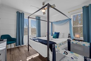 6 Schlafzimmer, Reisekinderbett, WLAN, Bettwäsche