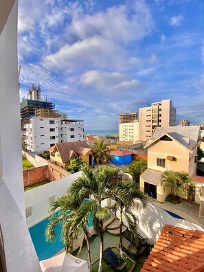 Utsikt mot havet/stranden